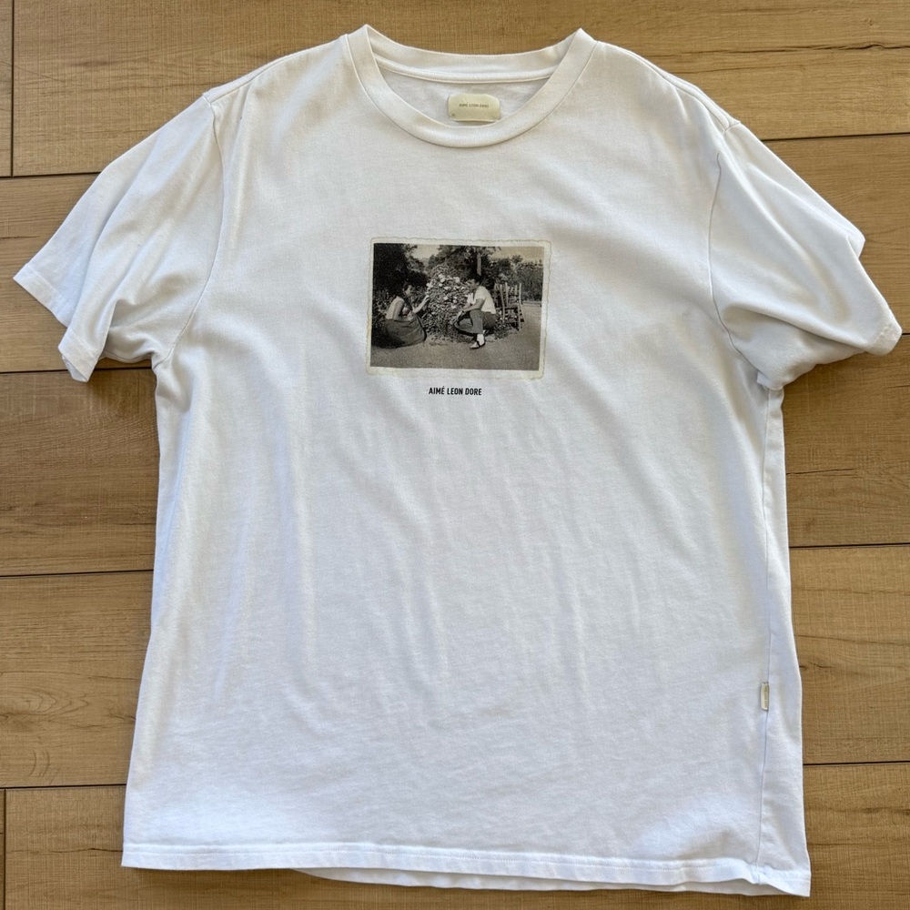Aime Leon Dore White Short Sleeve Tee